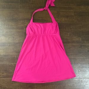 Lands End Women’s 10 Swimsuit Tankini Top Pink